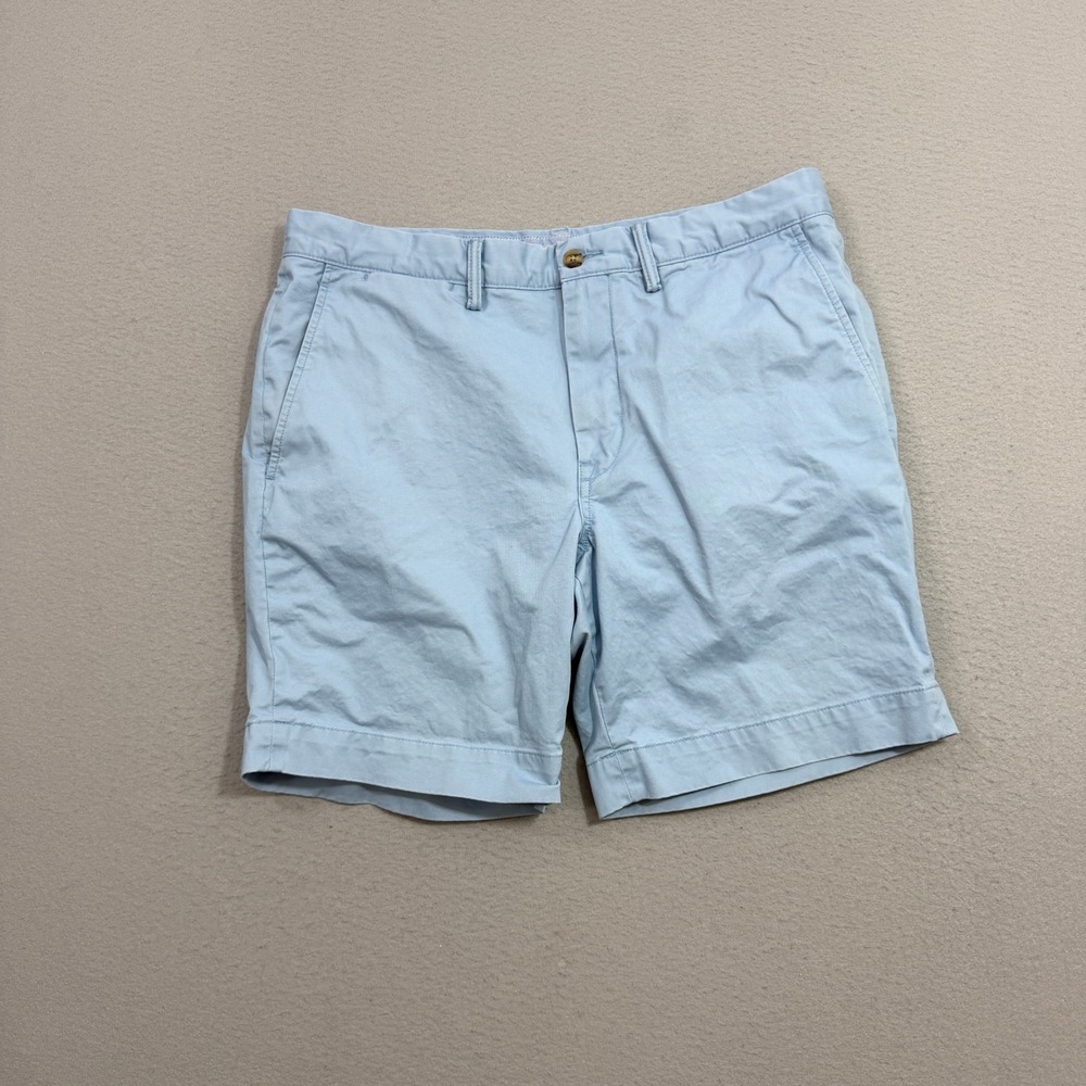Polo Ralph Lauren Shorts Mens 34 Blue The Polo Chino Stretch Straight Fit Twill